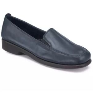 Hush Puppies Heaven Leather Loafers Womens 9.5 Navy